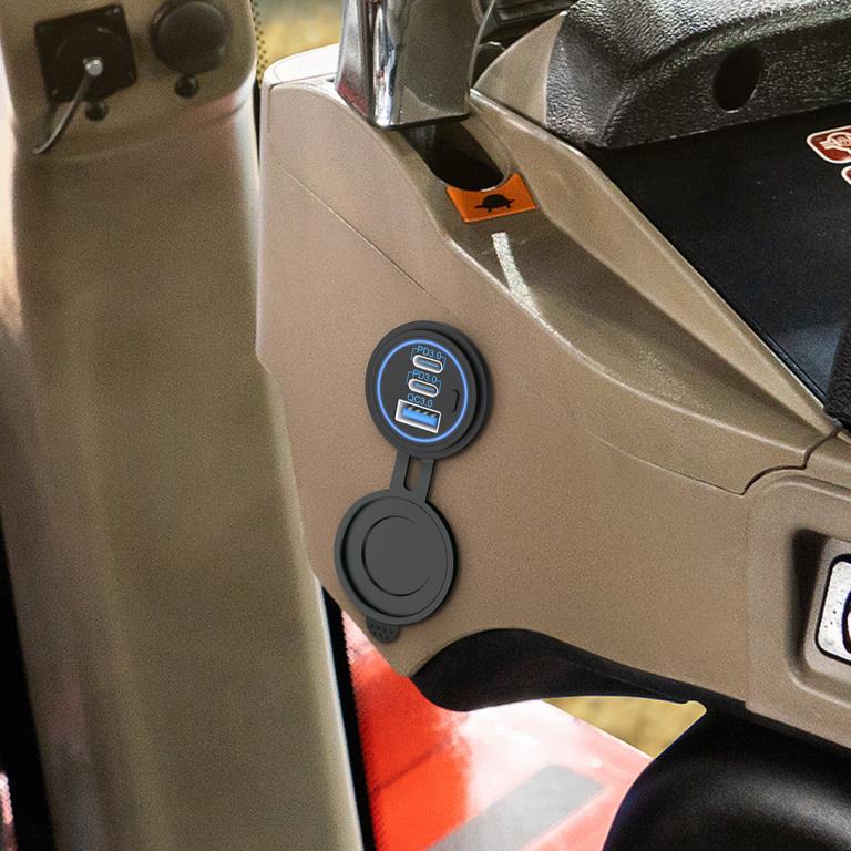 Carregador USB-c e USB com carga rápida