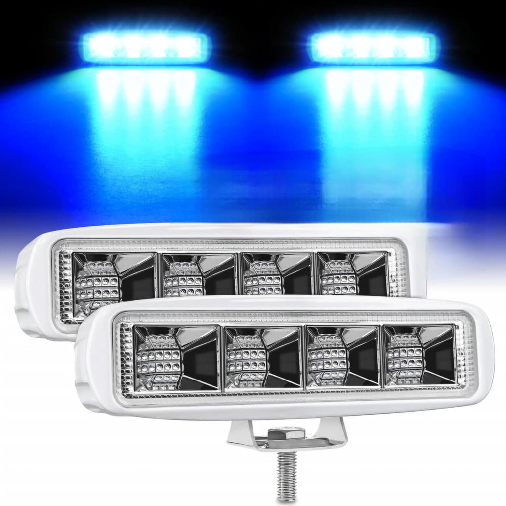 Par de Faróis LED AZUL 6 polegadas