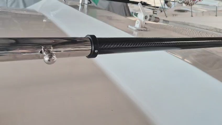 Par de varas de fibra de carbono para outrigger